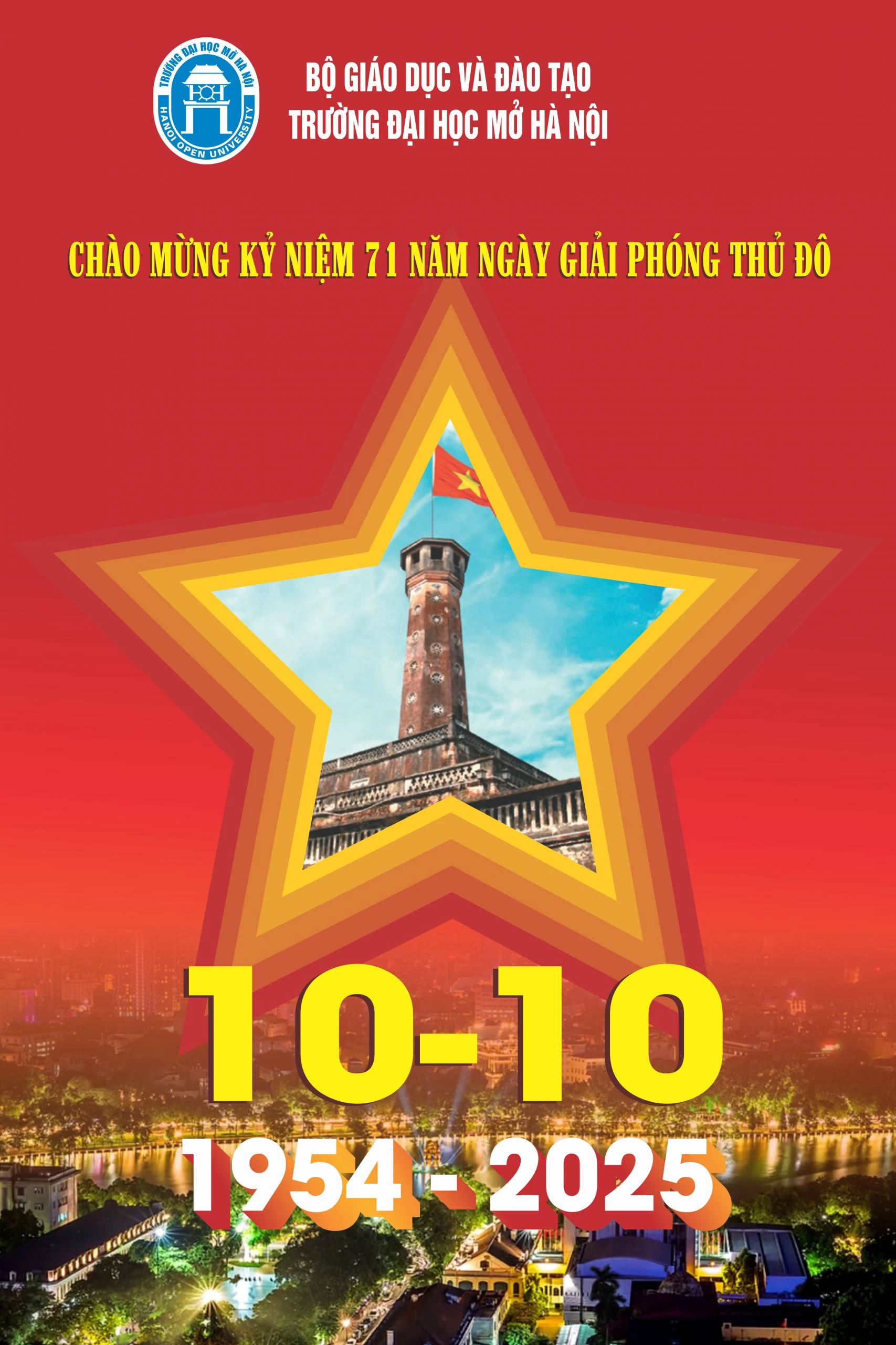 Chào mừng 71 năm Ngày Giải phóng Thủ đô - Hà Nội ngàn năm văn hiến, anh hùng, hòa bình và phát triển